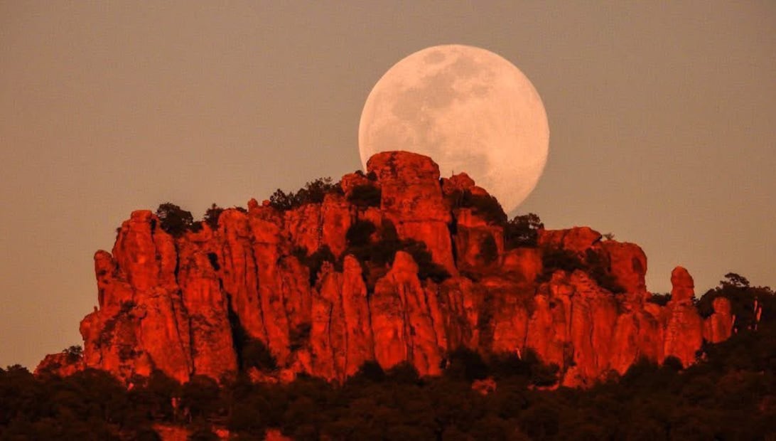 Superluna del Castor 2025 desde México. Foto: SECTUR