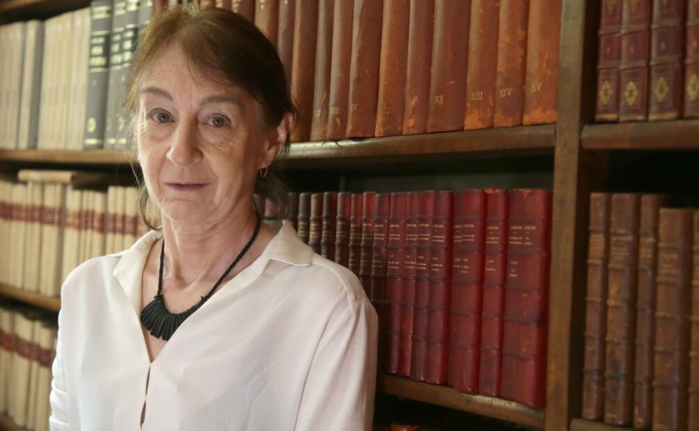 Entrevista con Aurora Díez Canedo quien trabajó en la edición de una antología de poesía francesa. Foto: Carlos Mejía/EL UNIVERSAL.