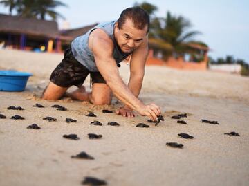 ‘Turtle-Man’ protects sea turtles from poachers in Mexico