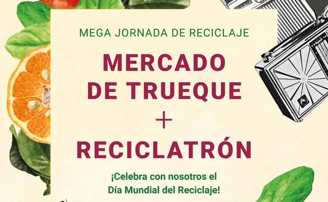 Esta edición del Mercado de Trueque y Reciclatrón se celebrará en el estacionamiento 3 del Centro Cultural Universitario, localizado en Ciudad Universitaria (CU). Foto: Facebook @sedemacdmx