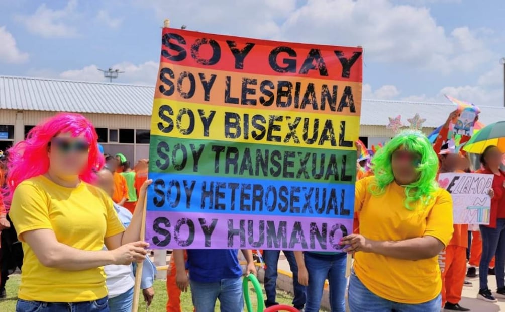 “Soy gay, soy lesbiana, soy bisexual, soy transexual", expresaron las personas privadas de la libertad en Guanajuato (28/06/2025). Foto: Especial