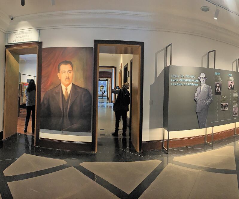 La casa está dividida en 14 salas y cinco núcleos: “La misteriosa mecánica de la historia”, “Formación política”, “De cara a la nación”, “Hombre de Estado” y “La residencia oficial”. Fotos: BERENICE FREGOSO. EL UNIVERSAL