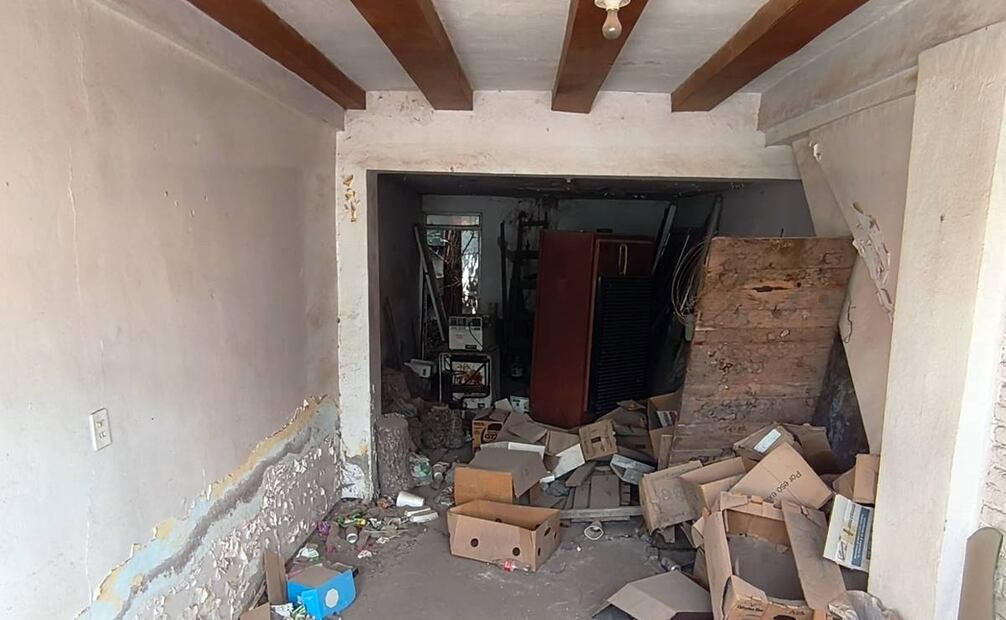 Todo lo que el público puede ver de la casa del doctor Rosenblueth es el descuido en que ha caído. Cortesía Heidi Ramírez.