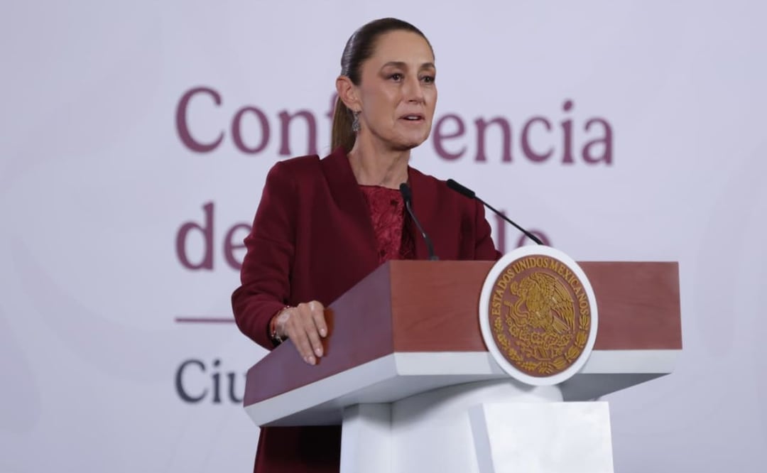 Ciudad de México 19 febrero 2026 Conferencia del pueblo encabezada por la presidenta Claudia Sheinbaum Pardo en el salón de tesorería de Palacio Nacional. Foto: Fernanda Rojas /El Universal