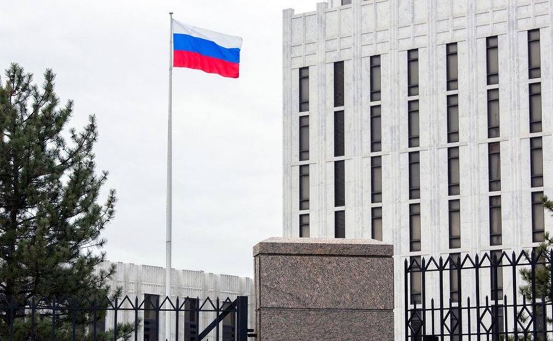Embajada de Rusia en Washington. Foto: Twitter @RusEmbUSA
