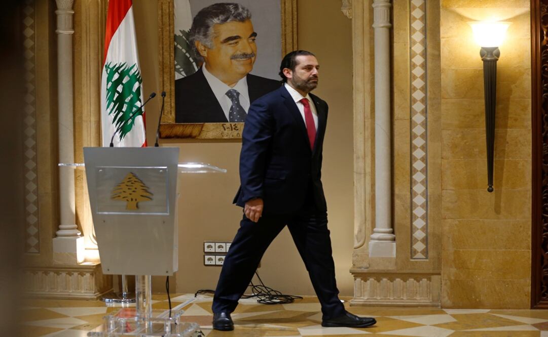 Lebanon's Prime Minister Saad al-Hariri leaves after a news conference in Beirut, Lebanon - Photo: Mohamed Azakir/REUTERS