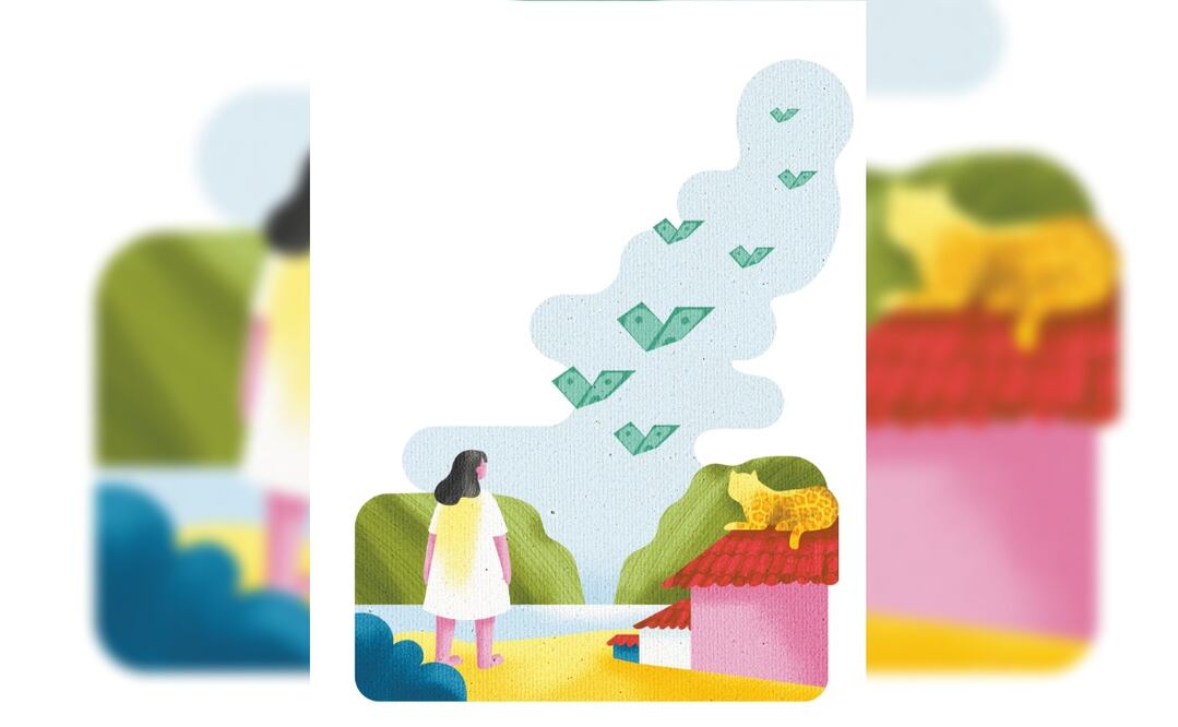 Chiapas receptor de Remesas. Ilustración: Aní Cortes