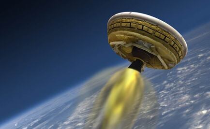 Prueban "platillo volador" que llevaría humanos a Marte