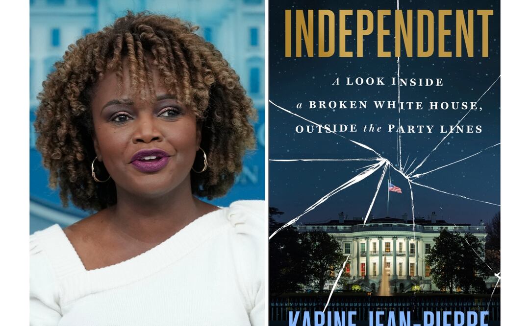 Karine Jean-Pierre anuncia su obra 'Independiente. Una mirada al interior de una Casa Blanca rota, más allá de las líneas partidistas'. Foto: AP