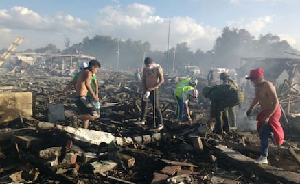 Entérate. Números de emergencia por explosión en Tultepec
