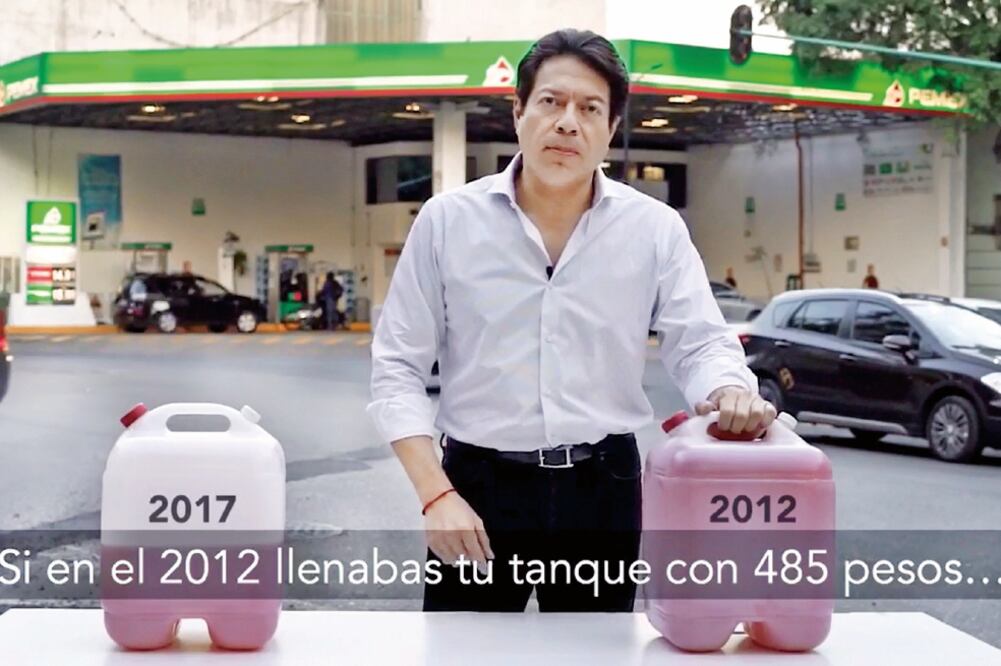 En un video difundido en las redes sociales, el senador de Morena Mario Delgado explicó que en los últimos cinco años han incrementado los precios de las gasolinas, lo que impactará en la economía de las familias mexicanas (IMAGEN TOMADA DE VIDEO)