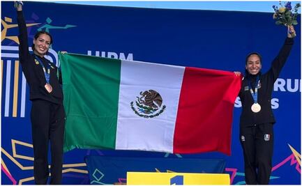 Las mexicanas Mariana Arceo y Mayan Oliver consiguen medalla de bronce en el Mundial de Pentatlón Moderno