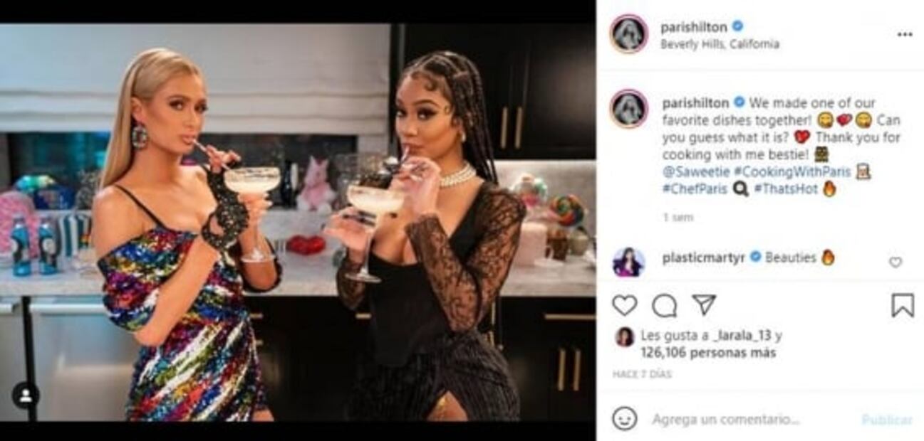 Paris Hilton y Saweetie nos enseñan a cocinar tacos de camarón