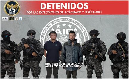 Detienen a dos presuntos responsables de explosiones en Acámbaro y Jerécuaro; Fiscalía dice que hay indicios que los vinculan 