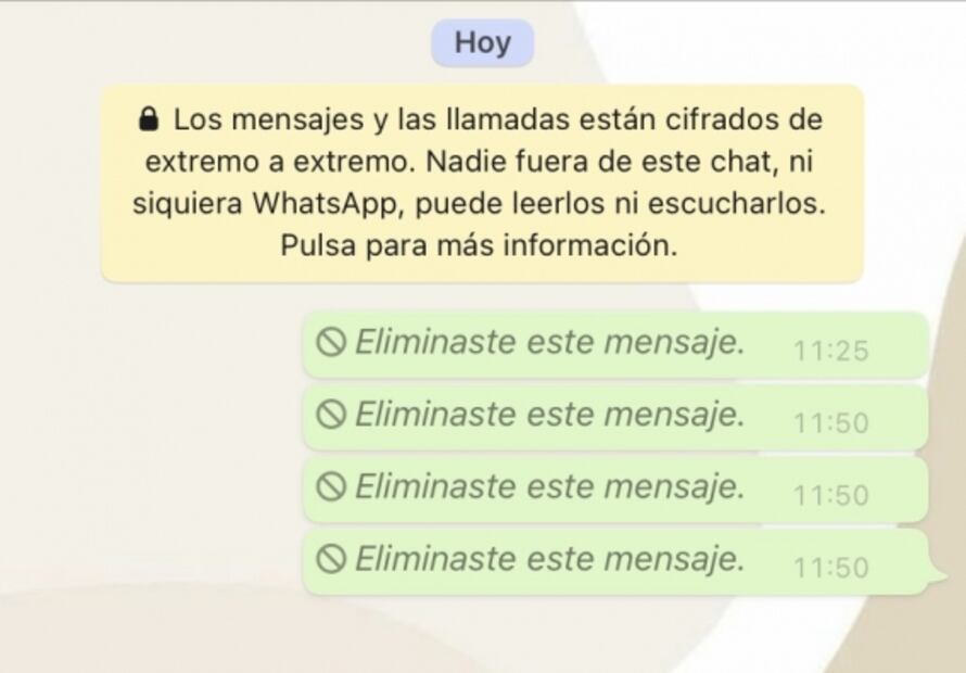 Esto es lo que debes saber antes de borrar un mensaje en WhatsApp