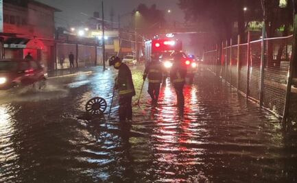 Iztapalapa sufre encharcamientos tras fuertes lluvias en la CDMX 
