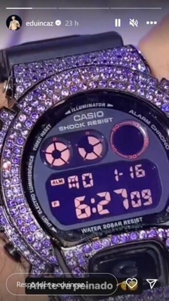 ¿Eduin Caz es "team Piqué"? El cantante presume su costoso reloj Casio