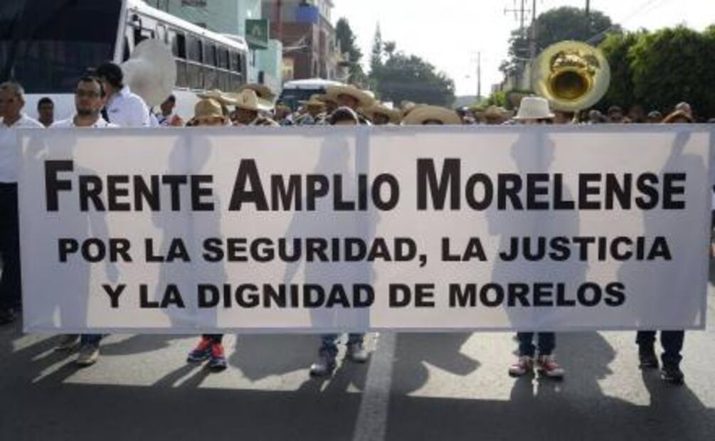 Marchan contra la inseguridad pública en Morelos