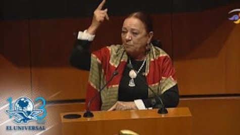 Senadora de Morena pide no caer en descalificaciones... pero llama ratas y sátrapas a sus adversarios