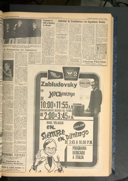 Cuando la programación de la tele se publicaba en los periódicos