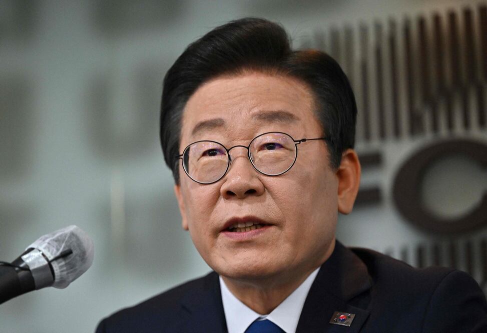 Lee Jae-myung, líder del Partido Demócrata, el principal partido opositor de Corea del Sur. Foto: AFP