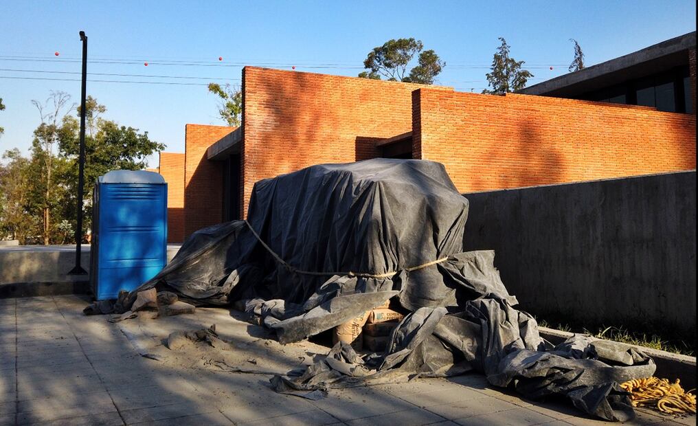 Recorrido por la Cineteca de Chapultepec que se muestra inconclusa y con áreas en obra negra, el 8 de abril de 2025. Foto: Diego Prado/EL UNIVERSAL