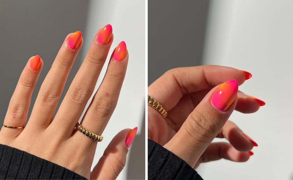 El efecto degradado se luce en diferentes diseños esta temporada. Foto: Especial. Instagram