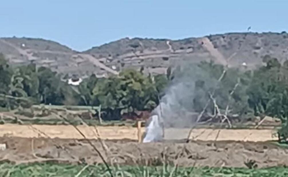 Tlaxcoapan registra fuga de metil en carretera Los Reyes-El Tephe (15/03/2025). Foto: Especial