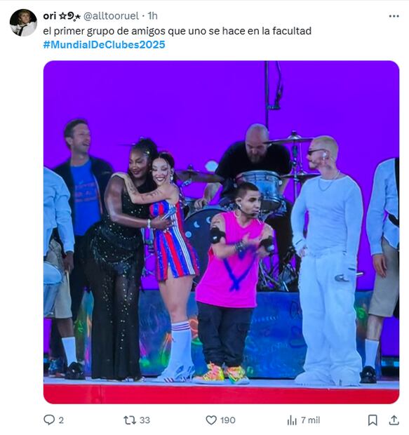 El show de medio tiempo en el 'Mundial de Clubes 2025' causó furor en redes sociales, usuarios compartieron sus reacciones y memes. Foto: Captura de pantalla 'X'