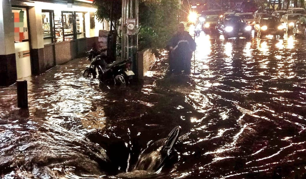 Caída de granizo y lluvias el día de ayer jueves activaron la alerta amarilla en ocho alcaldías de la Ciudad de México, el 3 de julio de 2025. Foto: especial