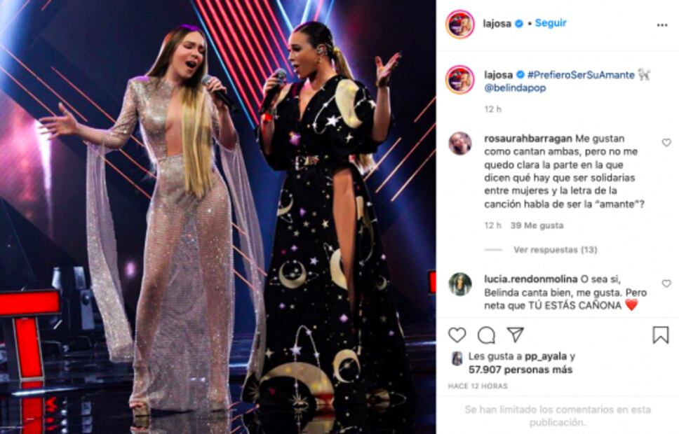 La batalla de estilo entre Belinda y María José que impactó en La Voz