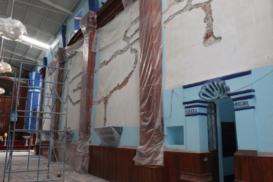 Habitantes denuncian que templo en Yehualtepec, Puebla, sigue sin ser reparado tras sismo de 2017
