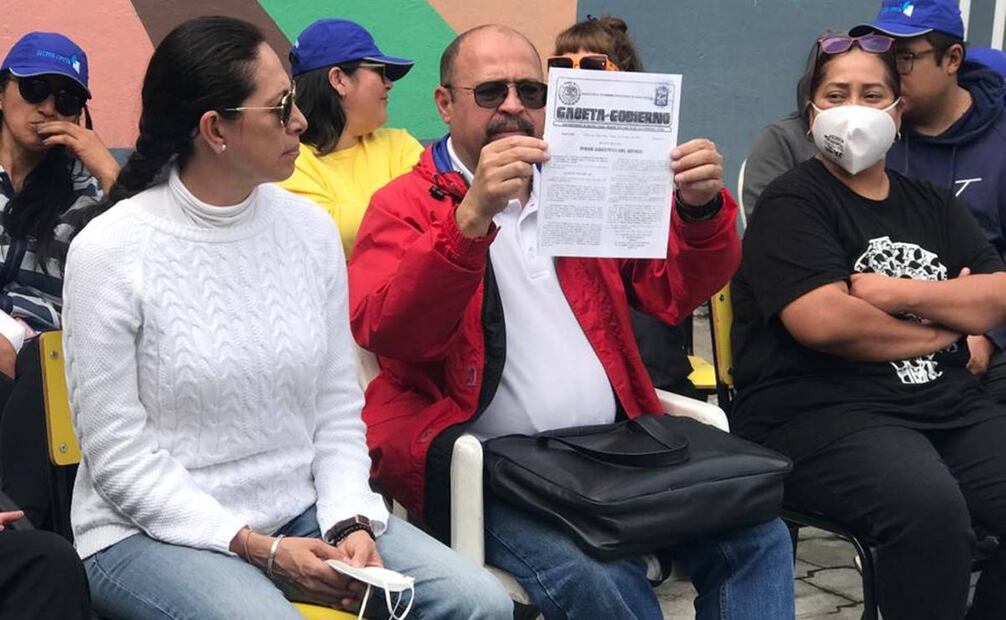 Intento de desalojo en escuela para personas con autismo en Naucalpan /Foto: Rebeca Jiménez. EL UNIVERSAL