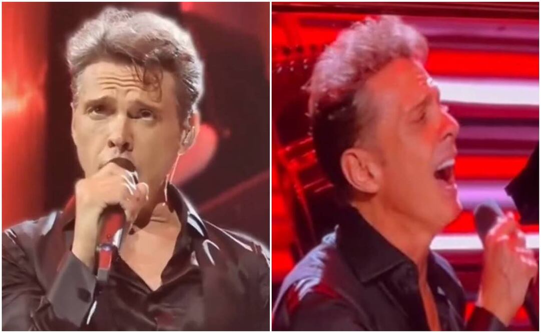 Luis Miguel durante su primer concierto en Chile.