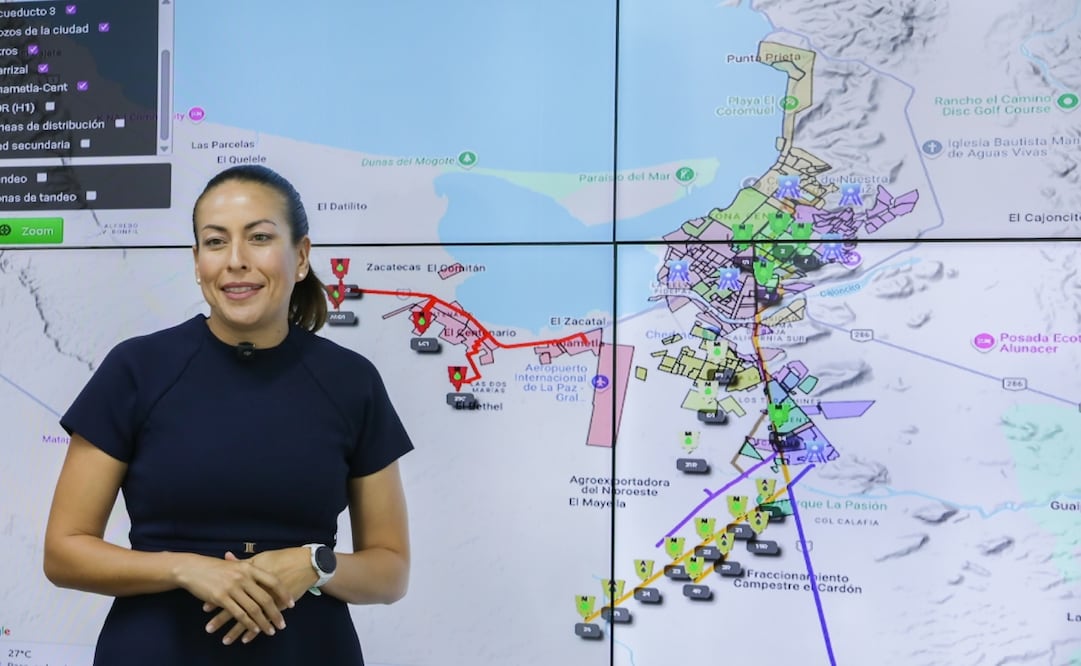 Centro de Monitoreo del Agua le ha permitido al ayuntamiento de La Paz vigilar el nivel de almacenamiento del suministro. Foto: Especial 