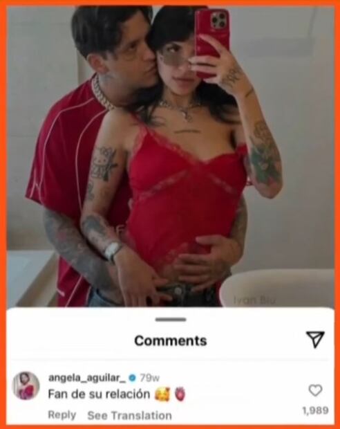 Christian Nodal y Cazzu reciben comentario de Ángela Aguilar: "fan de su relación"