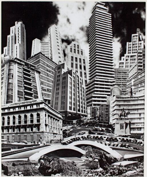 Anarquía arquitectónica de la Ciudad de México (1953), de Lola Álvarez Bravo. Imagen: Munal