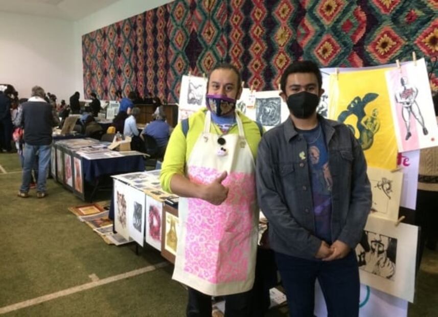 Última tarde del “Tianguis de gráfica, La Zurda", en Los Pinos