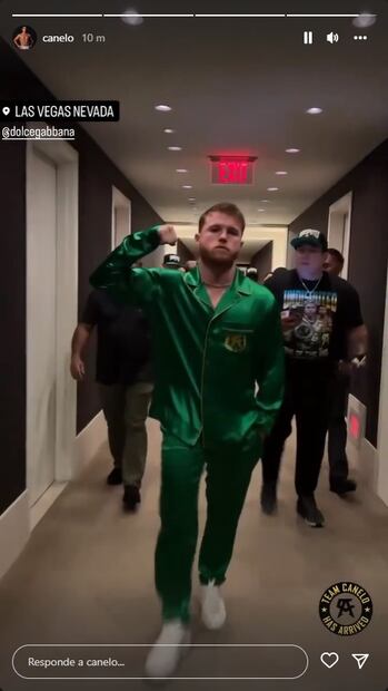 Canelo Álvarez llegó a Las Vegas para la tercera pelea contra Golovkin