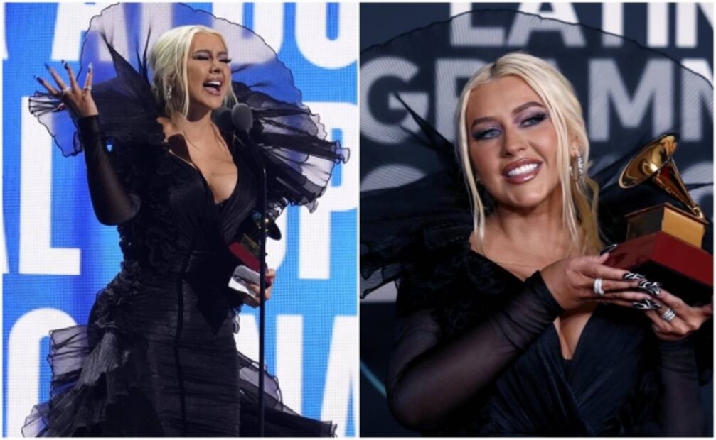 Christina Aguilera fascina al cantar en español con Nodal, pero le reclaman por agradecer en inglés 