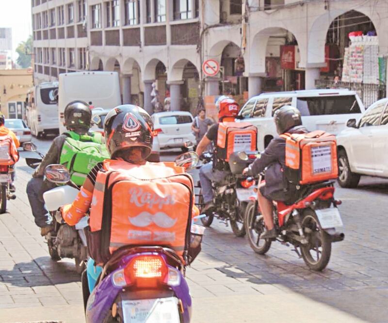 De acuerdo con la aplicación Didi, ha generado 57 mil opciones de empleo en México, sobre todo repartidores a domicilio. Foto: ARCHIVO EL UNIVERSAL