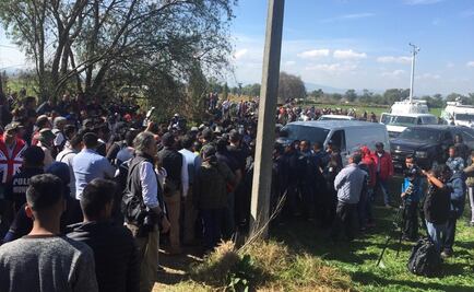 Familiares de víctimas impiden traslado de cuerpos en Tlahuelilpan 