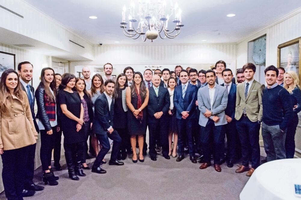 En un encuentro con estudiantes mexicanos en Harvard, Salinas de Gortari criticó los esfuerzos del candidato republicano Donald Trump de culpar al TLC por la reducción de empleos en los sectores de manufacturas de EU. (FOTO: CHRIS CAVE)