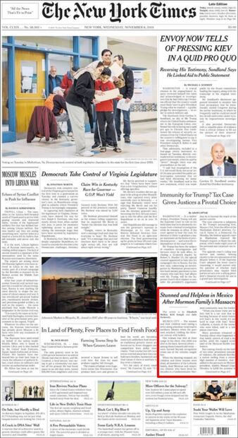 "Masacre", "emboscada", los titulares del caso LeBarón en primeras planas de EU