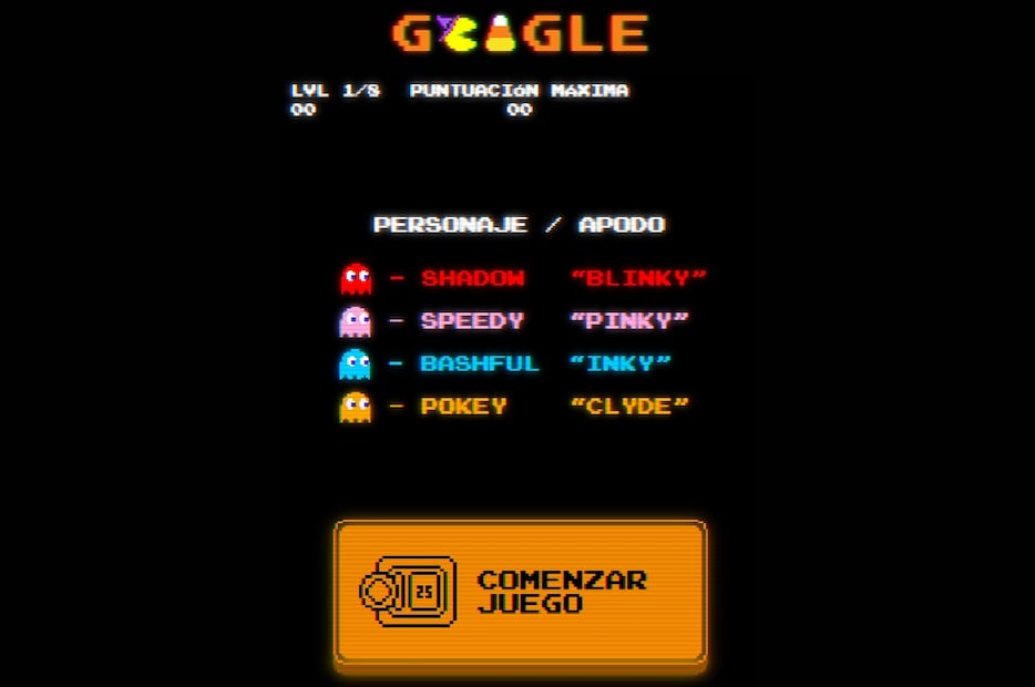 Halloween 2025: Google sorprende con divertido doodle de Pac-Man