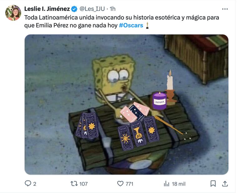 Los mejores memes que dejó la nominación de Emilia Pérez en los Oscars 2025. Foto: Captura de pantalla
