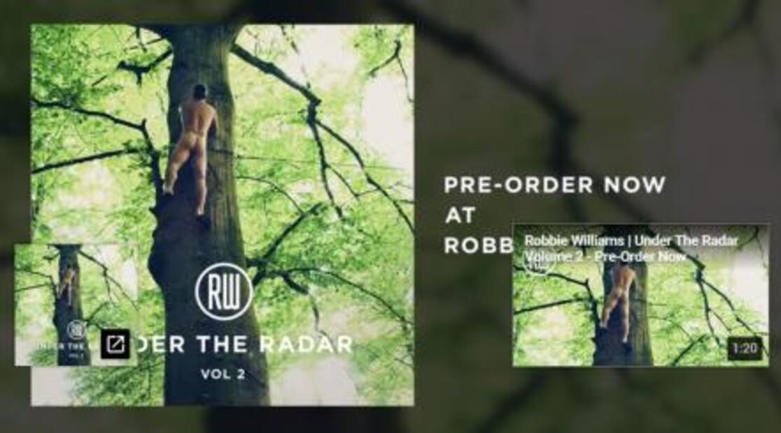 Robbie Williams se desnuda en la portada de su nuevo disco