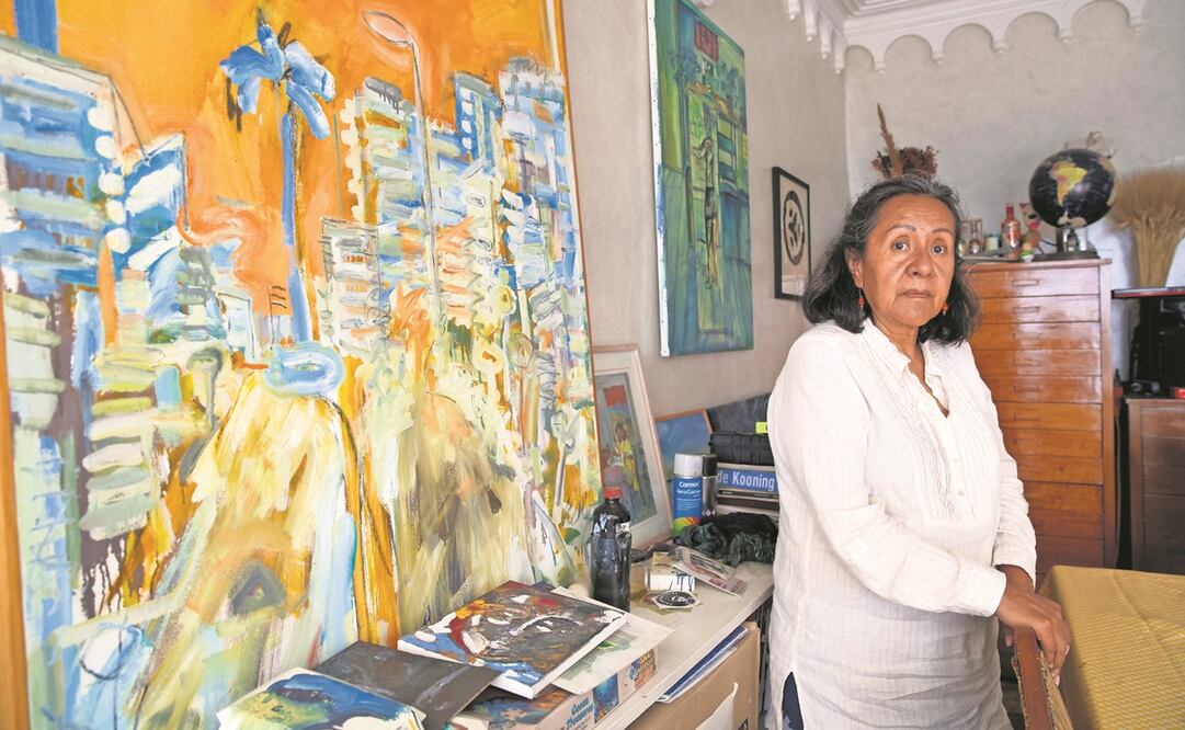  Ruth Munguía recuerda que a su esposo Phil Kelly no le gustaba que lo encasillaran en una co-rriente artís-tica, pero lo considera im-presionista o expresionista Foto: Germán Espinosa/ EL UNIVERSAL 