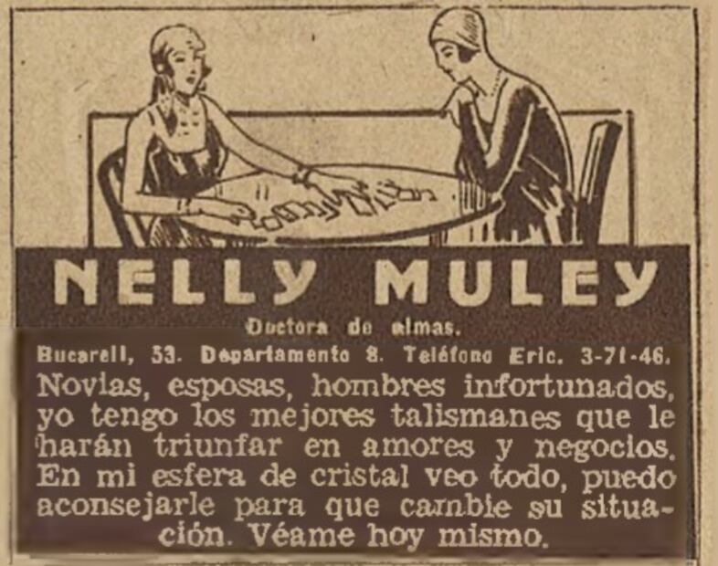 La esoterista Nelly Muley trabajó en Bucareli, a unos pasos del Cine Bucareli.
Mayo de 1932.
Hemeroteca EL UNIVERSAL.