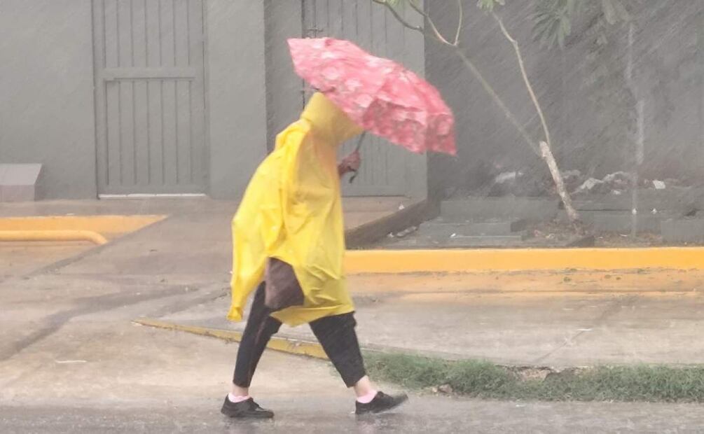 Onda tropical 4 provoca fuertes lluvias en Mérida, Yucatán (18/06/2025). Foto: Especial